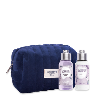 Travel Size Lavande Blanche: Sabonete Líquido e Loção Corporal